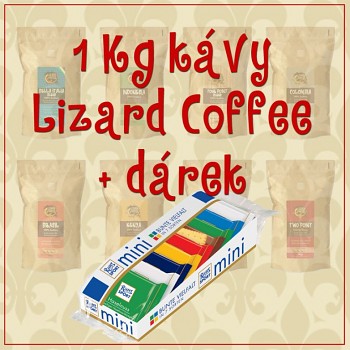 Káva Lizard Coffee jeden kilogram s dárkem