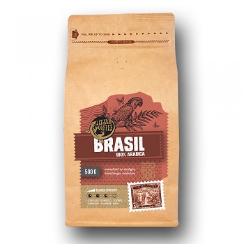 Čerstvě pražená káva Lizard Coffee BRASIL 500 g zrnková