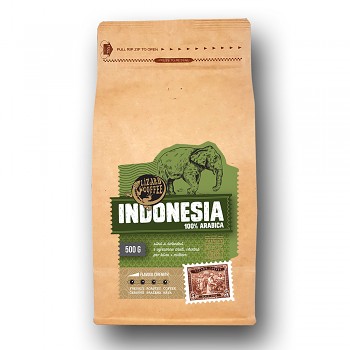 Čerstvě pražená káva Lizard Coffee INDONESIA 500 g zrnková