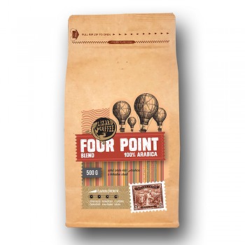 Čerstvě pražená káva Lizard Coffee FOUR POINT BLEND 500 g zrnková