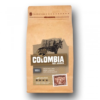 Čerstvě pražená káva Lizard Coffee COLOMBIA 500 g zrnková