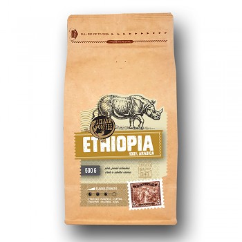 Čerstvě pražená káva Lizard Coffee ETHIOPIA 500 g zrnkova