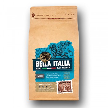 Čerstvě pražená káva Lizard Coffee BELLA ITALIA 500 g zrnková