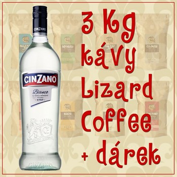 Káva Lizard Coffee tři kilogramy s dárkem