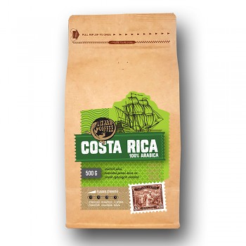 Čerstvě pražená káva Lizard Coffee COSTA RICA 500 g zrnková